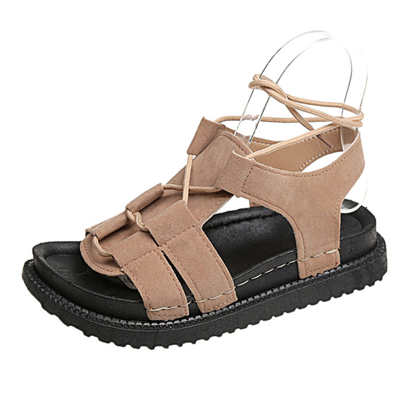 Kényelmes női velúr szandál fűzős két színben