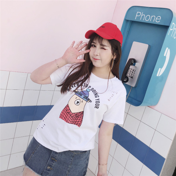 Γυναικεία T-Shirt καθημερινά μέγεθος MAXI σε τρία χρώματα με εκτύπωση