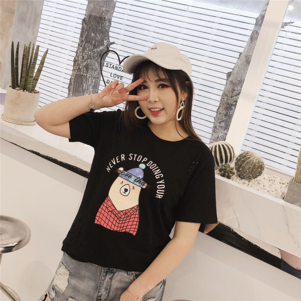 Γυναικεία T-Shirt καθημερινά μέγεθος MAXI σε τρία χρώματα με εκτύπωση