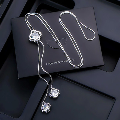 Γυναικείο κολιέ με διαφορετικά μενταγιόν από χρωματιστές πέτρες