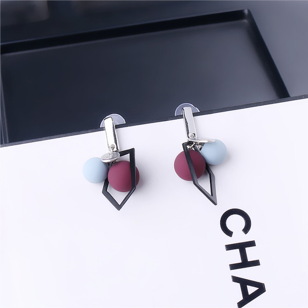 Cercei dama doua modele in culoare mata