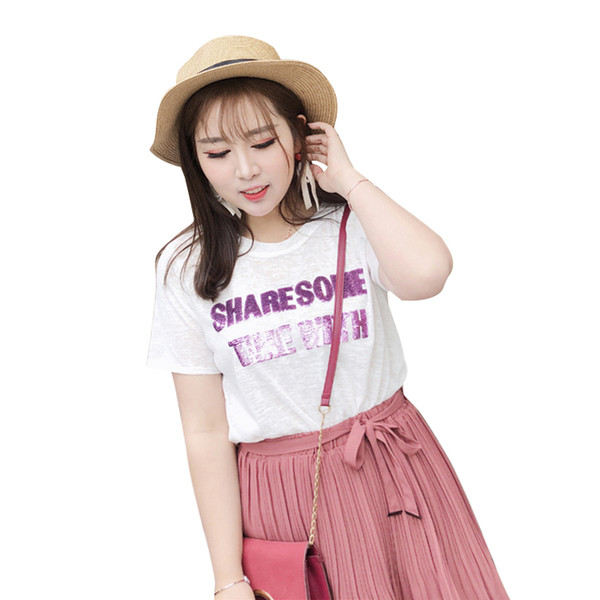 Γυναικεία μπλούζα με μέγεθος MAXI με επιγραφή σε γκρι, λευκό και μαύρο χρώμα