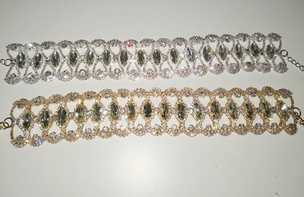 Colier de dama in doua culori cu pietre