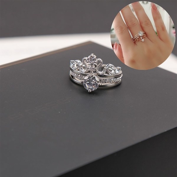 Set de inele de dama in doua culori