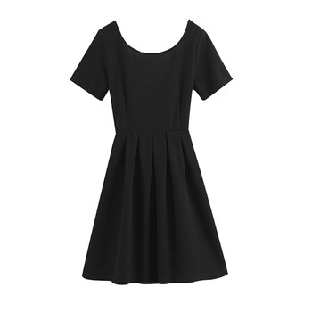 Γυναικείο φόρεμα μέγεθος MAXI σε μαύρο χρώμα με εντυπωσιακή πλάτη