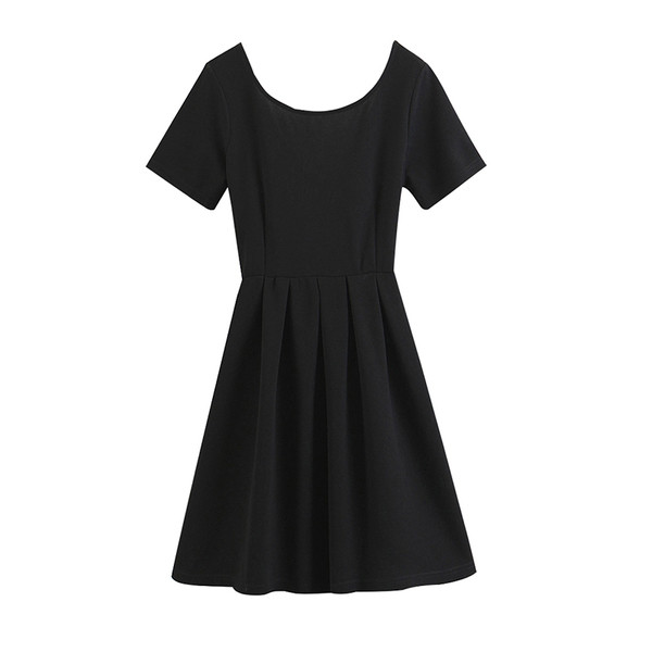 Γυναικείο φόρεμα μέγεθος MAXI σε μαύρο χρώμα με εντυπωσιακή πλάτη