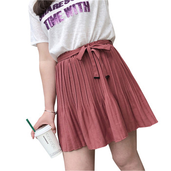 Καλοκαιρινή γυναικεία φούστα μέγεθος MAXI σε ένα κομμένο μοντέλο με μια ζώνη σε τρία χρώματα