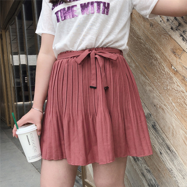 Καλοκαιρινή γυναικεία φούστα μέγεθος MAXI σε ένα κομμένο μοντέλο με μια ζώνη σε τρία χρώματα