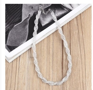 Γυναικείο κολιέ με κρύσταλλα σε τρία χρώματα