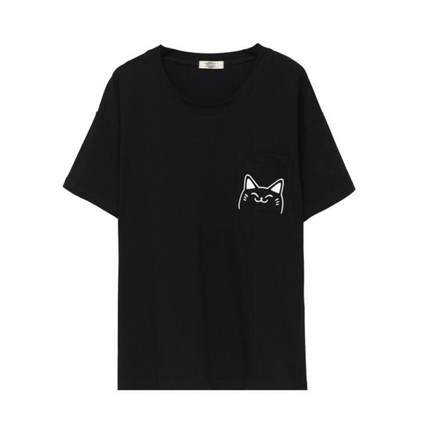 Γυναικείο μπλουζάκι μεγέθους MAXI σε λευκό και μαύρο με εφαρμογή