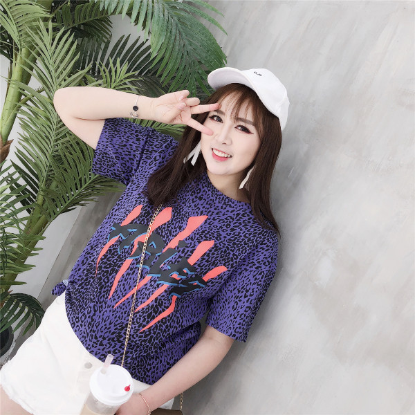 Tricou dama sport-casual marimea MAXI cu imprimeu