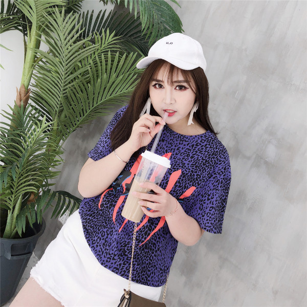 Tricou dama sport-casual marimea MAXI cu imprimeu