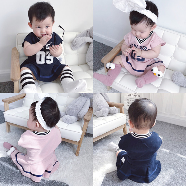 Παιδικό casual φόρεμα για κορίτσια σε διάφορα χρώματα με επιγραφή