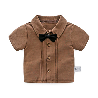 Gyermek ing fiúknak csokornyakkendő utánzattal több színben