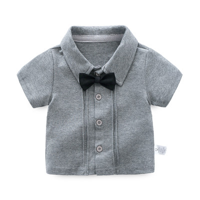 Gyermek ing fiúknak csokornyakkendő utánzattal több színben