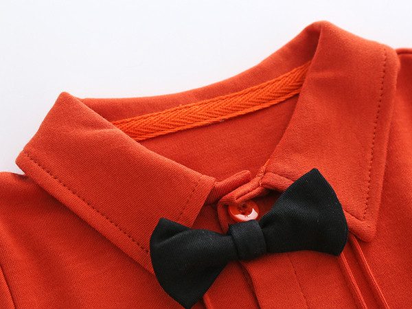 Gyermek ing fiúknak csokornyakkendő utánzattal több színben