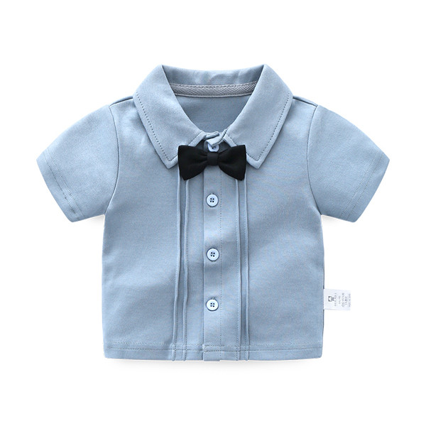 Gyermek ing fiúknak csokornyakkendő utánzattal több színben