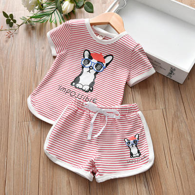 Παιδικό σετ δύο τεμαχίων  με δίχρωμη εφαρμογή