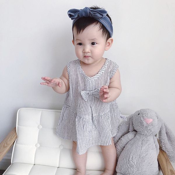 Rochie subtire pentru fete pentru copii in mai multe culori cu guler si panglica in forma de O