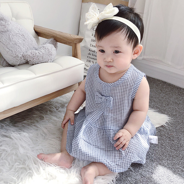 Rochie subtire pentru fete pentru copii in mai multe culori cu guler si panglica in forma de O