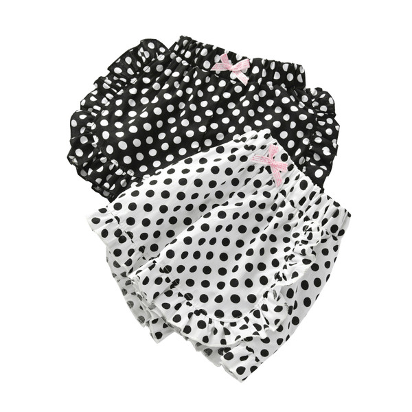 Pantaloni scurți pentru fete pentru copii cu o panglică cu puncte