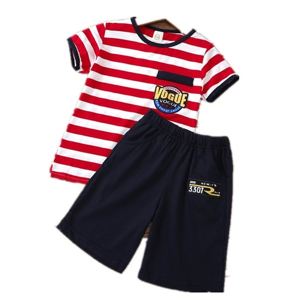 Παιδικό Καλοκαιρινό σετ για  αγόρια σε διάφορα χρώματα - T-shirt με κοντά μανίκια και σορτς