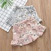 Παιδικά σορτς για κορίτσια με μοτίβο λουλουδιών