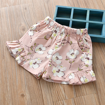 Παιδικά σορτς για κορίτσια με μοτίβο λουλουδιών
