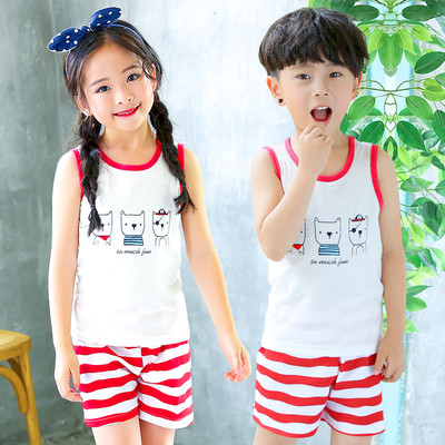 Παιδικά βαμβακερά σετ δύο χρωμάτων σε διαφορετικά μοντέλα