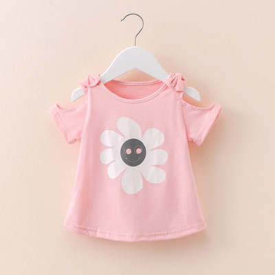 Детска тениска за момичета с апликация