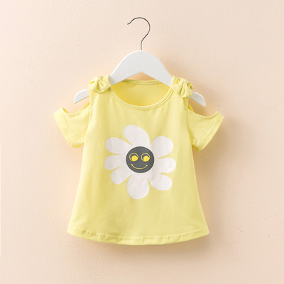 Детска тениска за момичета с апликация