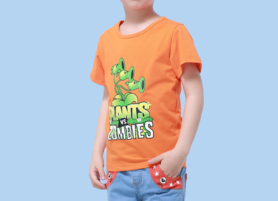 Παιδική βαμβακερή μπλούζα με εκτύπωση σε τρία χρώματα για αγόρια