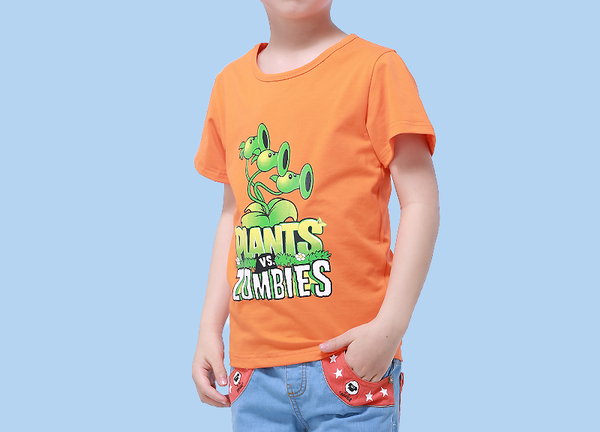 Παιδική βαμβακερή μπλούζα με εκτύπωση σε τρία χρώματα για αγόρια