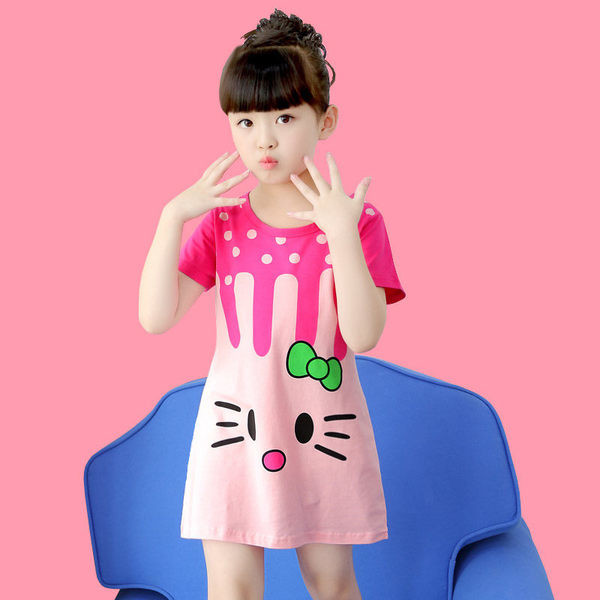 Rochie pentru copii cu maneca scurta pentru fete in mai multe modele