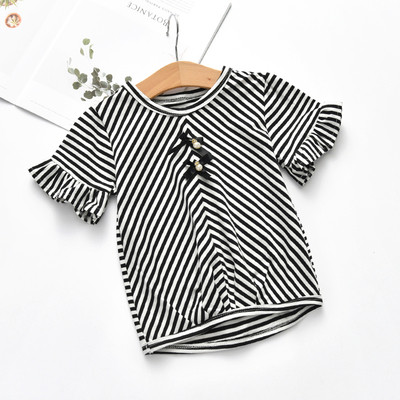 Παιδικό T-shirt για κορίτσια με κορδέλες σε τρία χρώματα