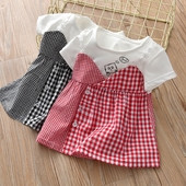 Παιδικό φόρεμα για κορίτσια με κοντό μανίκι