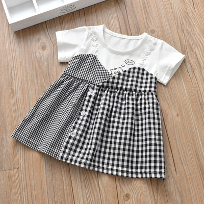 Παιδικό φόρεμα για κορίτσια με κοντό μανίκι