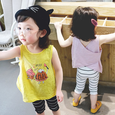 Детски небрежен потник широк модел в три цвята с щампа