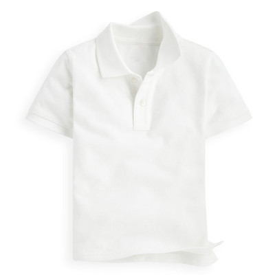 Tricou din bumbac pentru copii cu guler si nasturi pentru baieti in mai multe culori