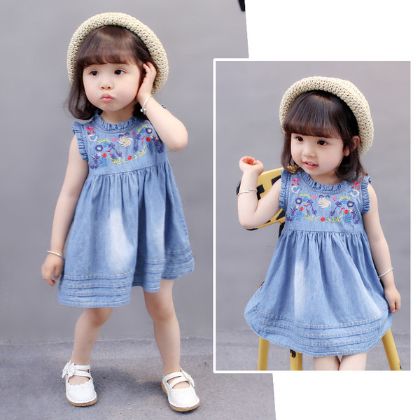 Rochie de copii pentru fete cu broderie