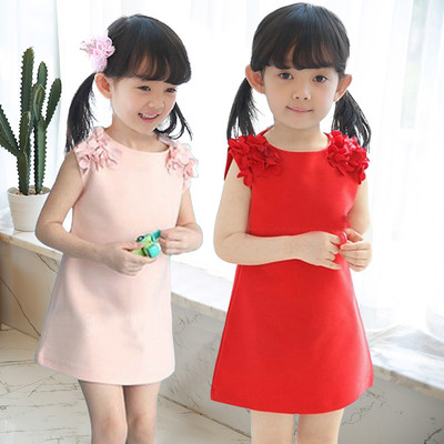 Παιδικό φόρεμα για κορίτσια με φυτικό μοτίβο σε διάφορα χρώματα