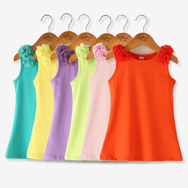 Детска рокля за момичета с флорален мотив в няколко цвята