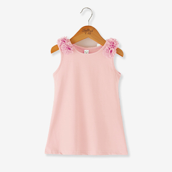 Детска рокля за момичета с флорален мотив в няколко цвята