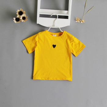 Παιδικό μπλουζάκι για κορίτσια με λευκό, κίτρινο και μαύρο χρώμα