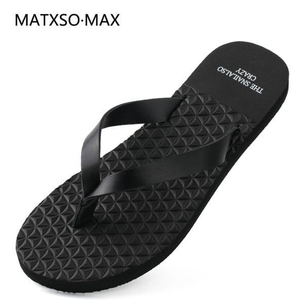 Ανδρικές παντόφλες σε λευκό και μαύρο χρώμα