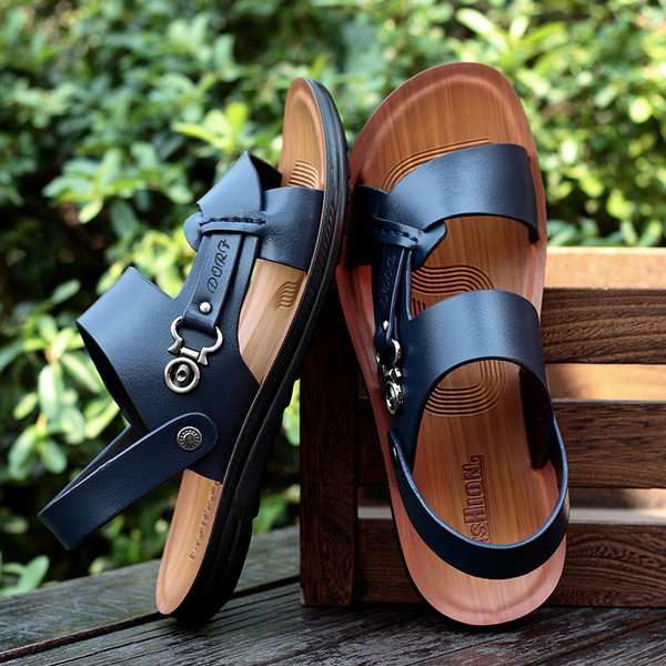 Papuci bărbați din piele ecologică în trei culori