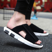 Ανδρικές παντόφλες με επίπεδη σόλα σε διάφορα χρώματα