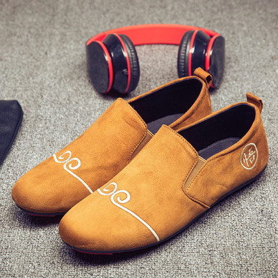 Κομψά υποδήματα ανδρικά στρογγυλεμένα μοτίβο σε διάφορα χρώματα με μοτίβα