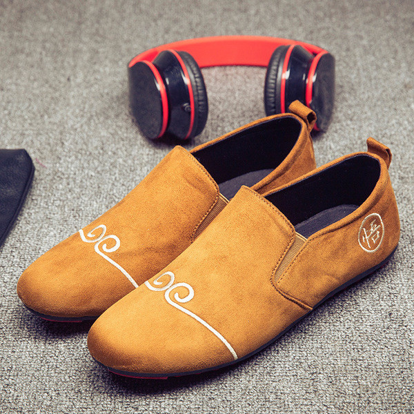 Κομψά υποδήματα ανδρικά στρογγυλεμένα μοτίβο σε διάφορα χρώματα με μοτίβα