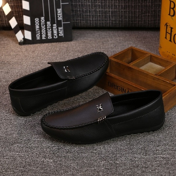 Pantofi formali barbatesti din piele ecologica in trei culori cu decor metalic